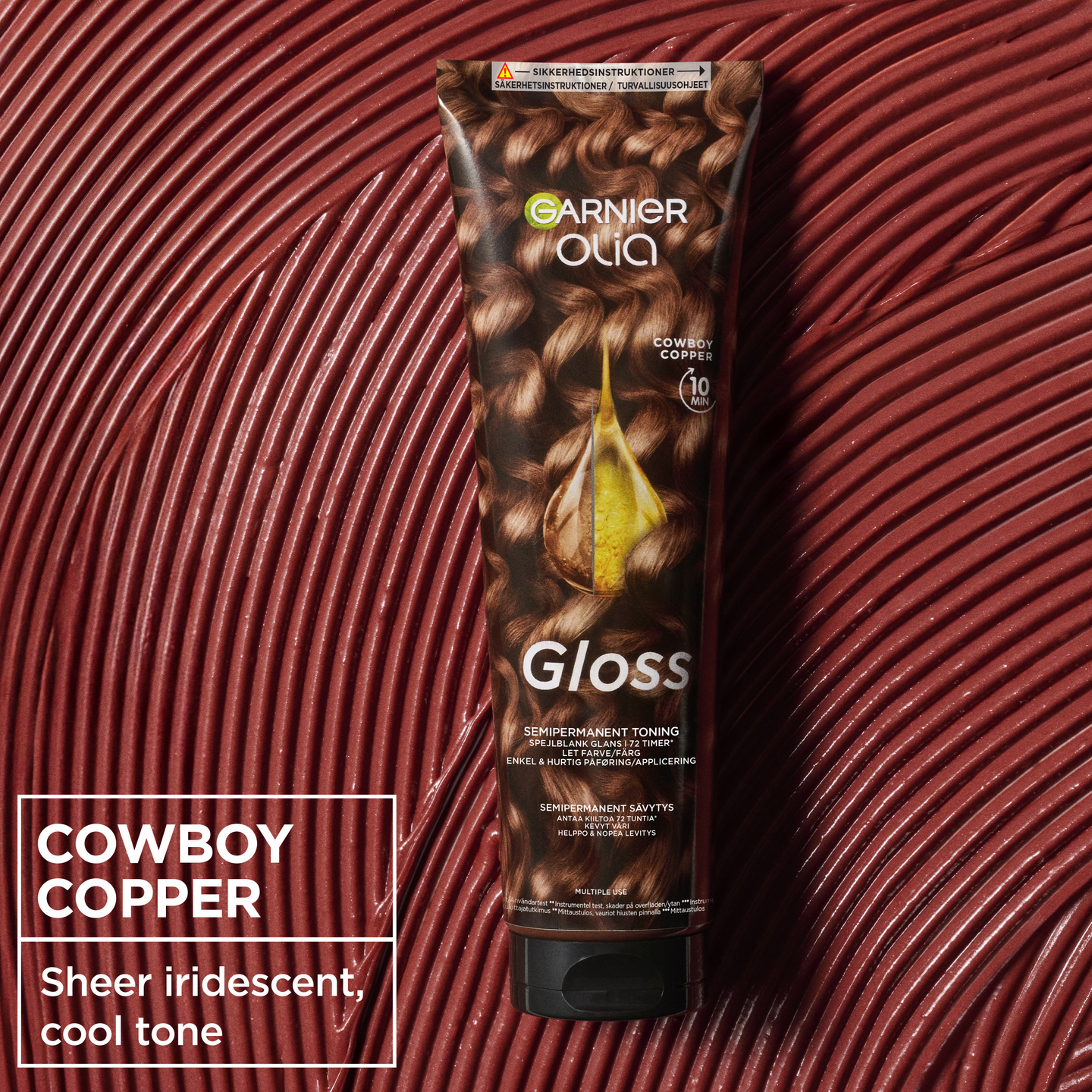 Garnier Olia Gloss kiiltoa antava sävynaamio Cowboy Copper 150ml