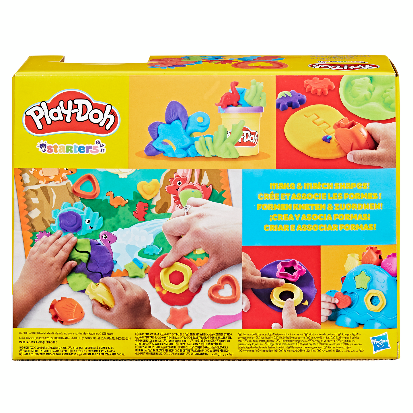 Play-Doh muoto ja väri dino aloitussetti