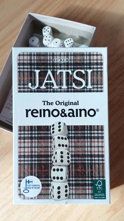 Tactic Reino ja Aino Jatsi noppapeli
