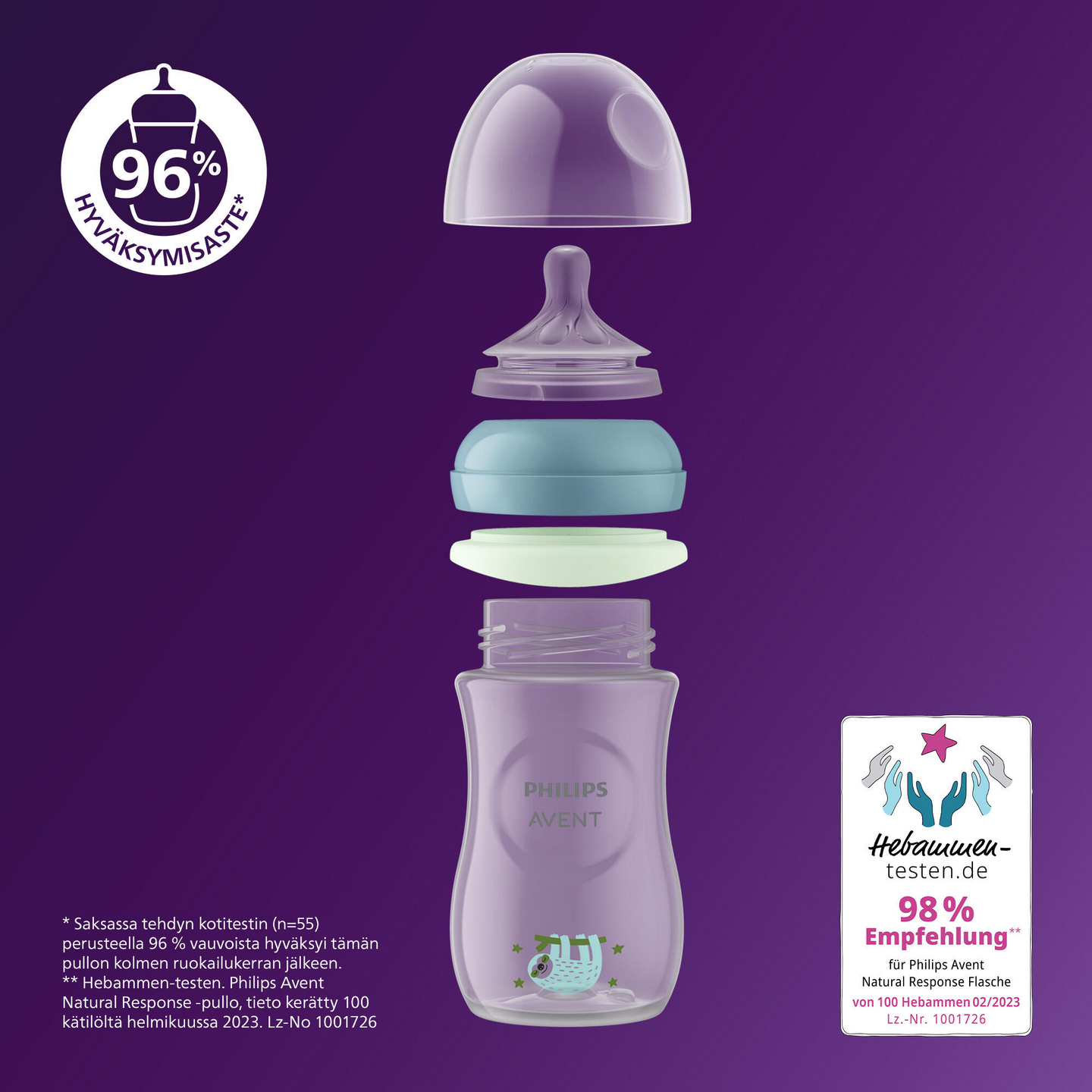 Avent Natural yötuttipullo 125ml