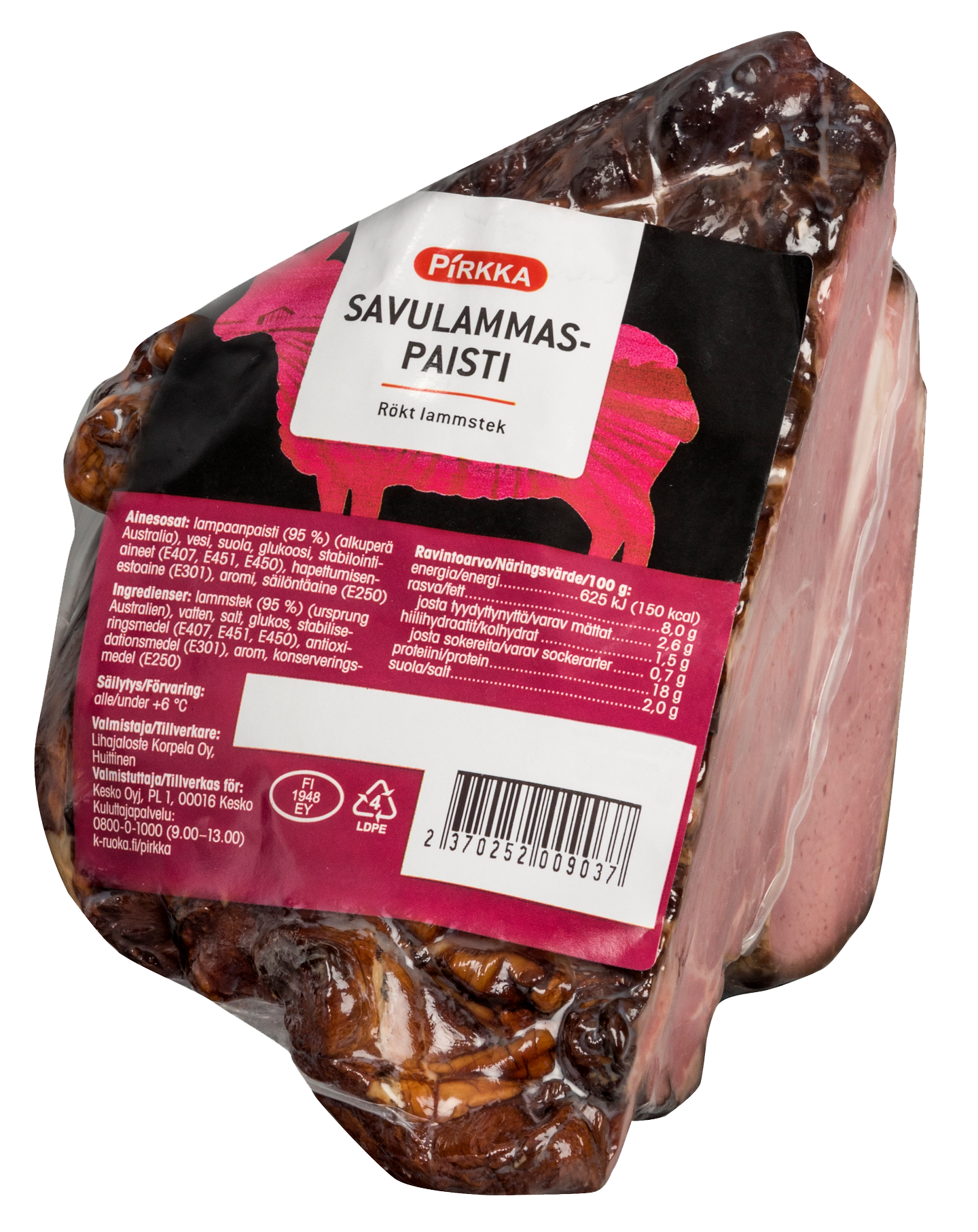 Pirkka savulammaspaisti n.900g