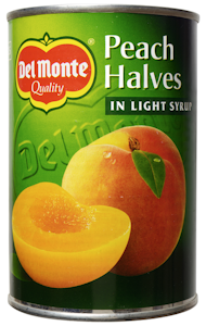 Del Monte Persikanpuolikkaat kevyessä sokeriliemessä 420g/235g