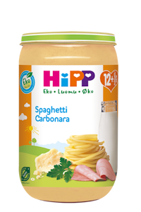 Hipp spagetti carbonara 12kk 250g luomu