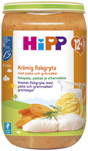 HiPP Kalapata pastaa ja vihanneksia 250g 12kk