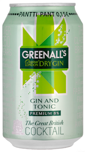 Greenall's Gin & Tonic 33cl 8%