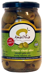 Amalthia vihreä kivetön oliivi jumbo 350/180g