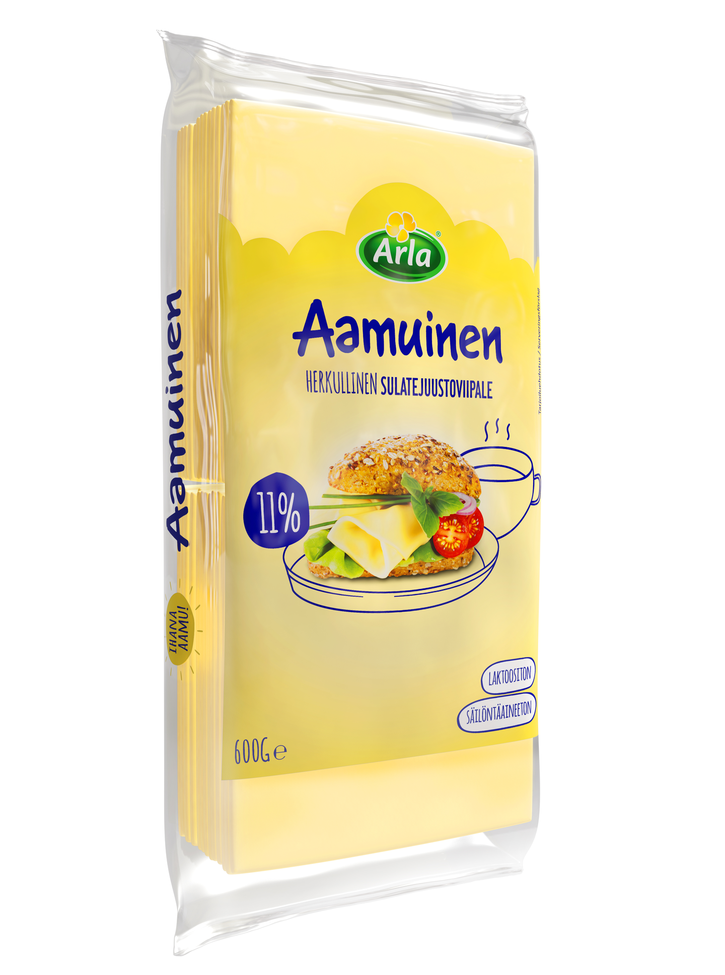 Arla aamuinen sulatejuustoviipale 11% 600g