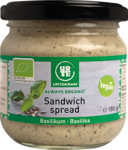 Urtekram luomu Sand. spread basilika 180g