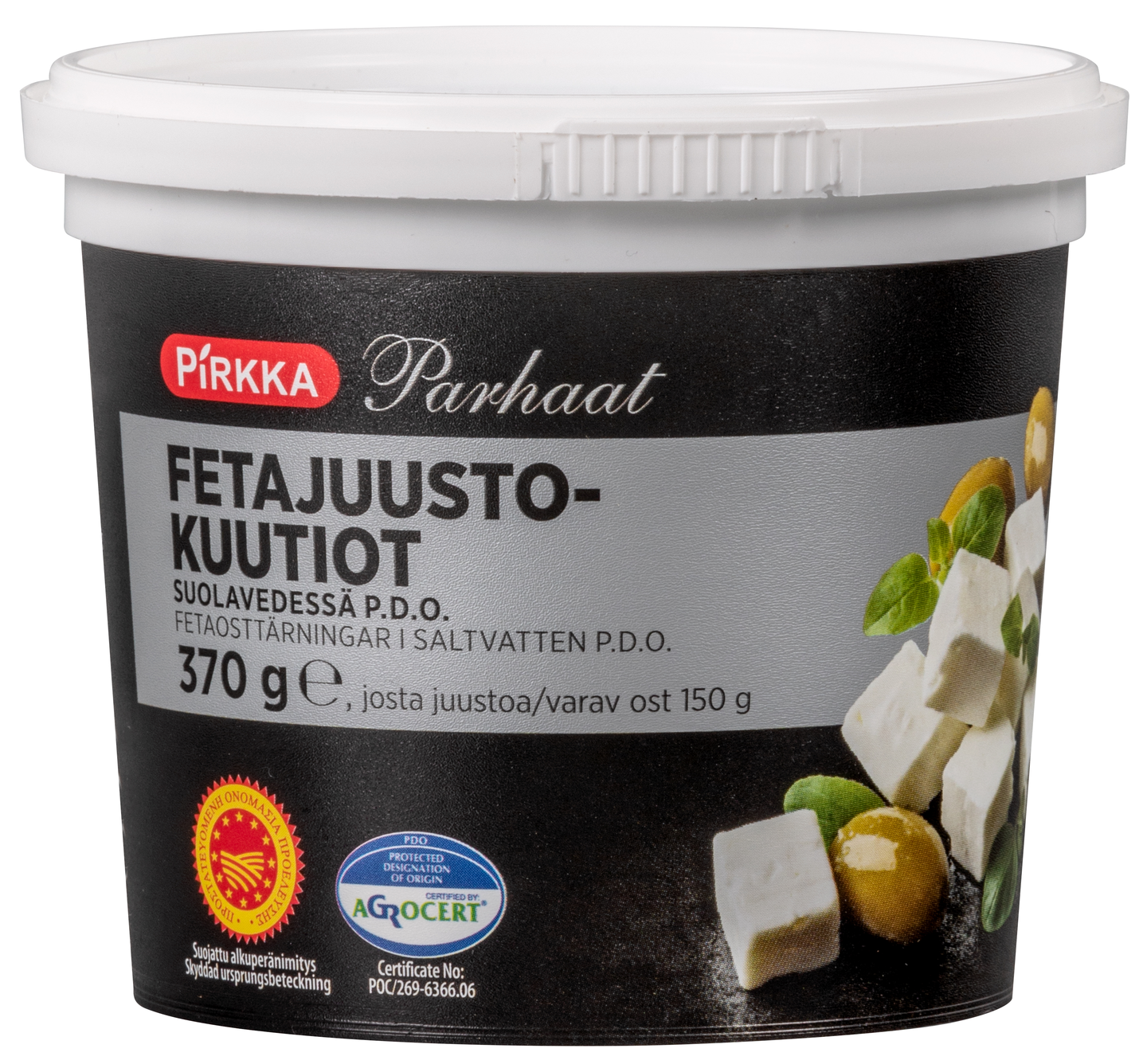Pirkka Parhaat fetajuustokuutiot 370g/150g