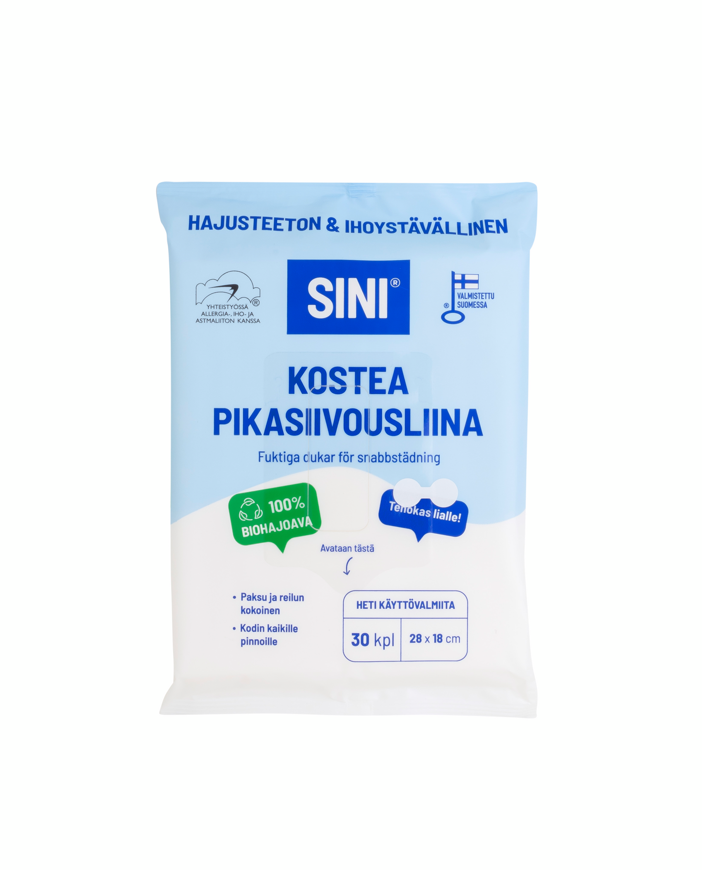Sini kostea pikasiivousliina 30 kpl