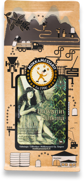 Mokkamestarit Hawaijin Pähkinä kahvi 200g suodatinjauhatus