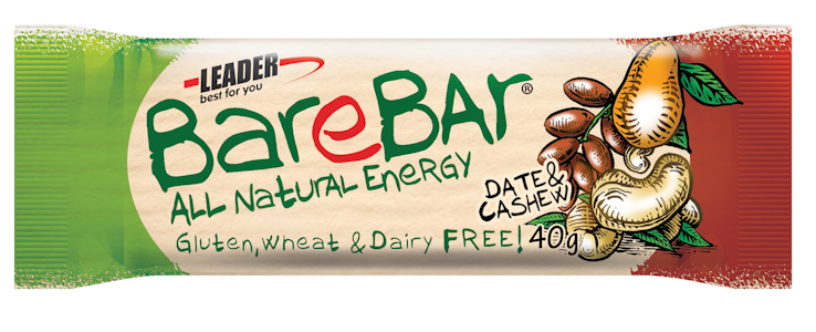 Barebar Natural Energy Bar 40g Taateli-Cashewpähkinä