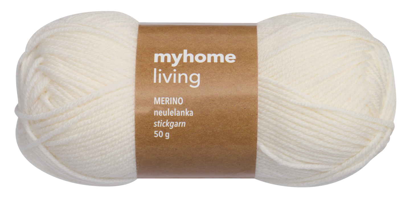 myhome merinovilla lanka 50g 208 valkoinen