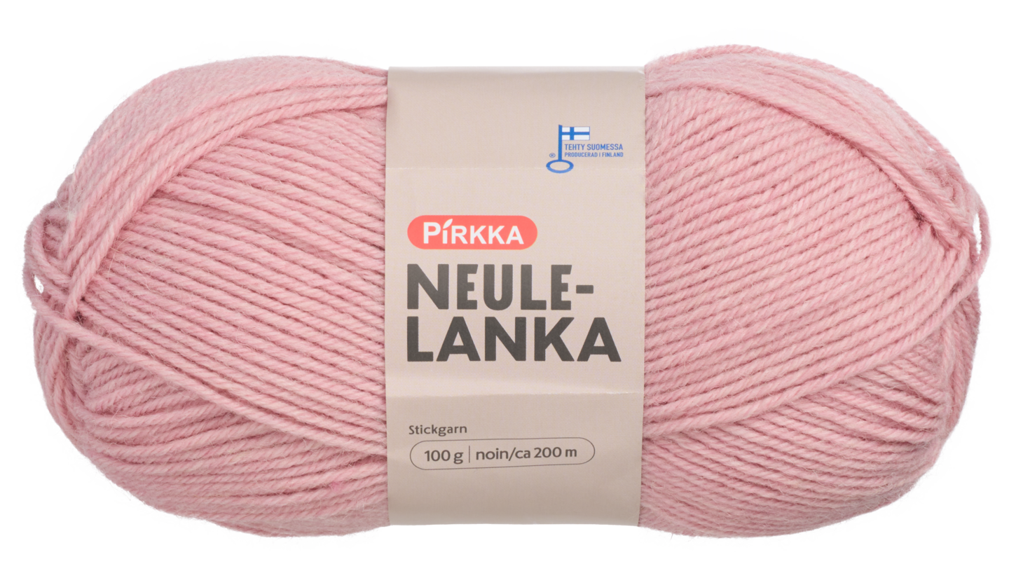 Pirkka neulelanka 100g 5201 vaaleanpunainen