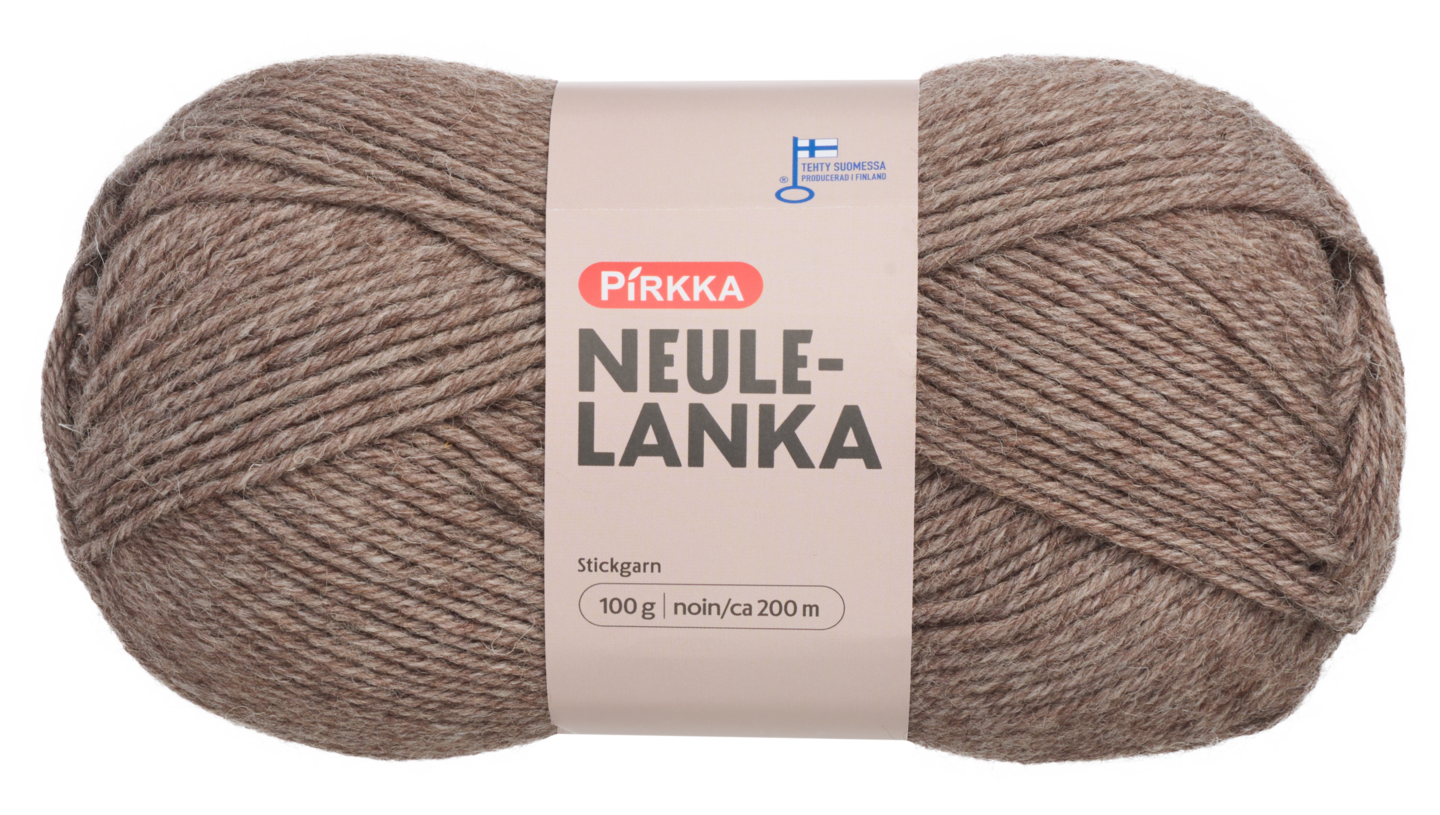 Pirkka neulelanka 100g 911 ruskea