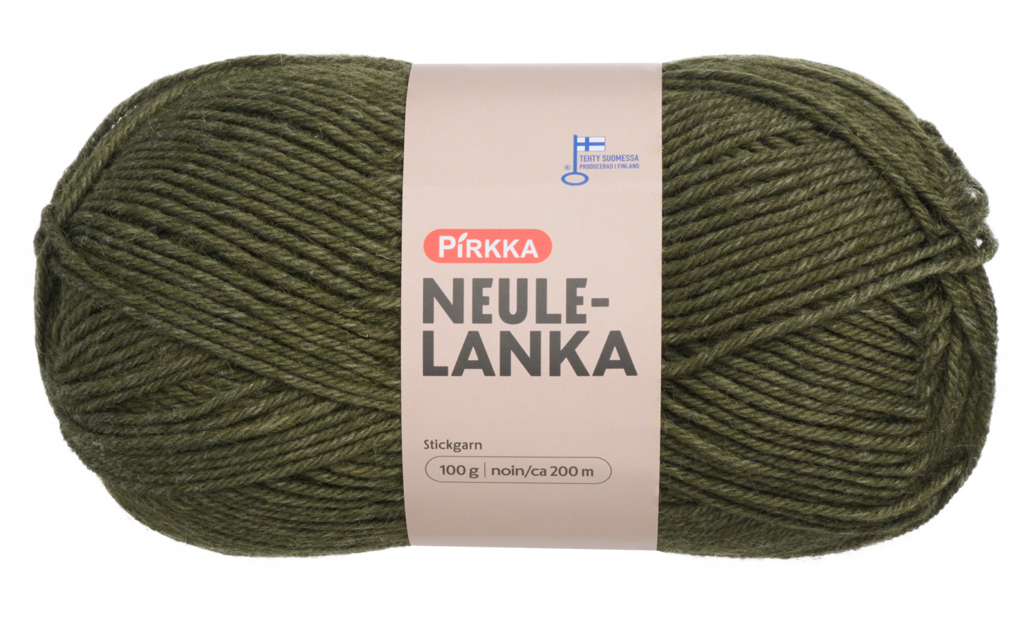 Pirkka neulelanka 100g 3911 tummanvihreä