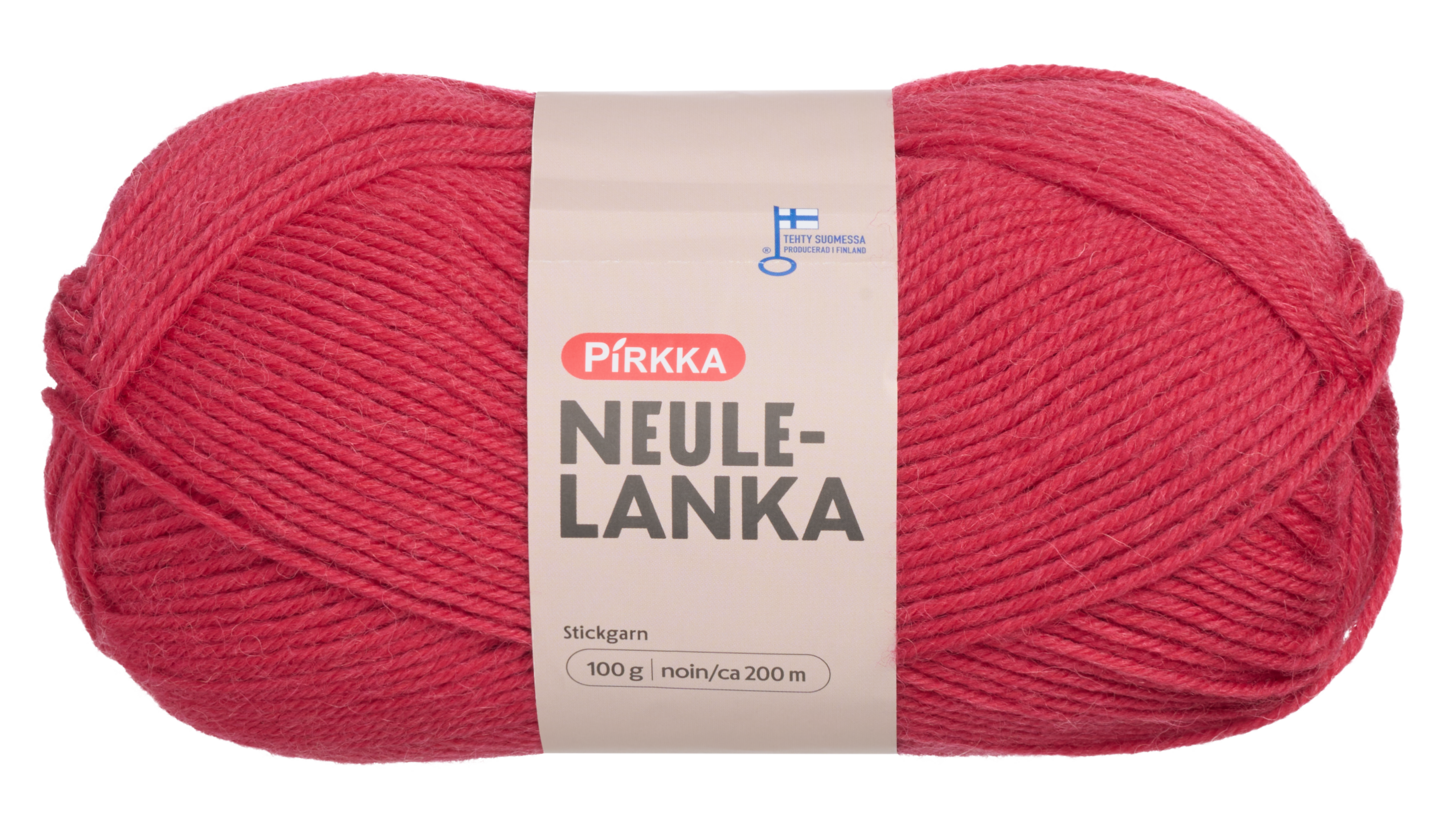 Pirkka neulelanka 100g 5491 punainen