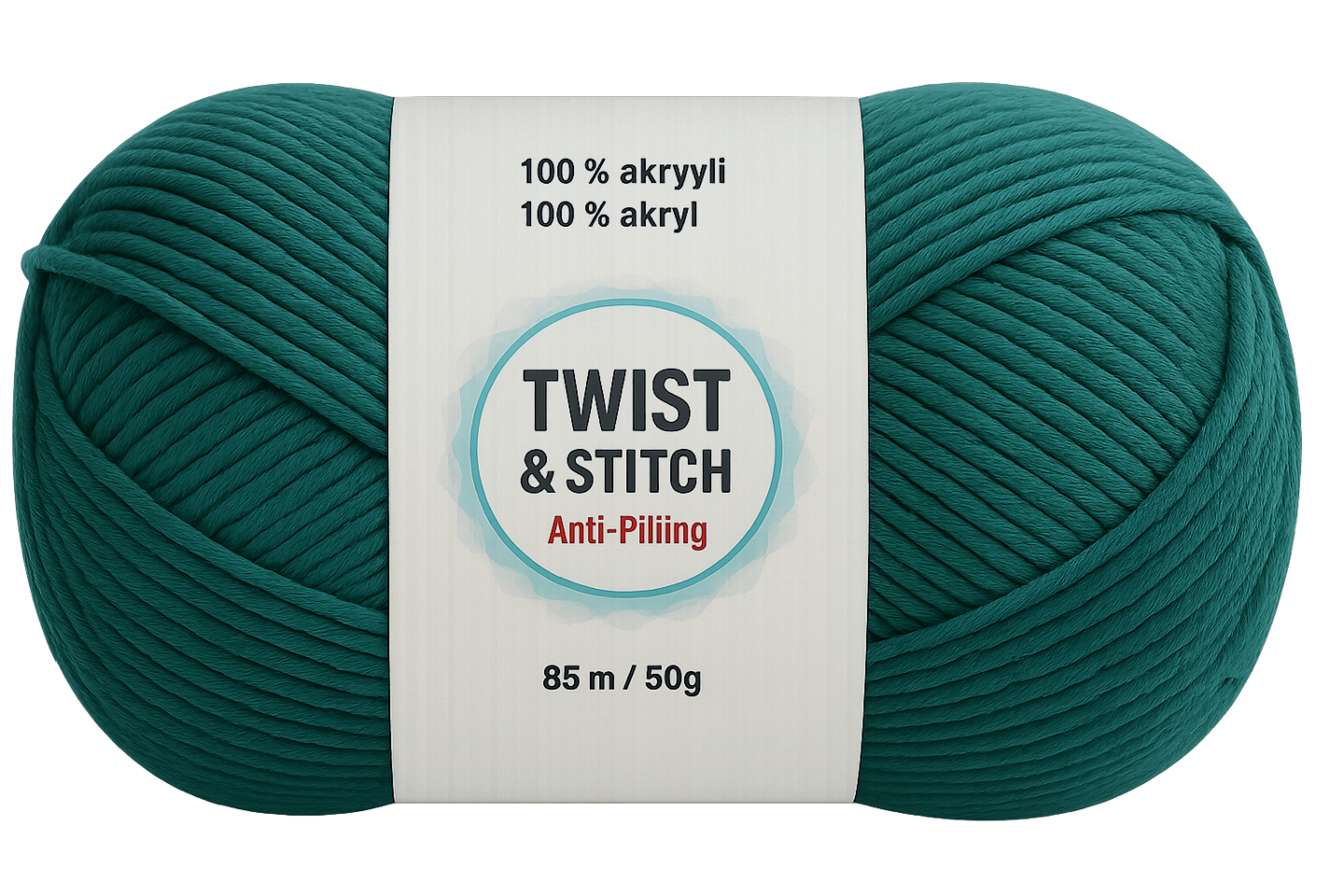 Twist&Stitch akryylilanka 50g 10327 petrooli