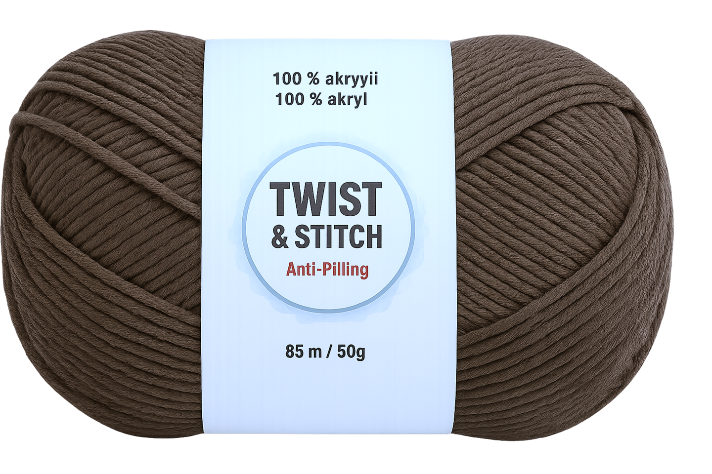 Twist&Stitch akryylilanka 50g 11218 ruskea