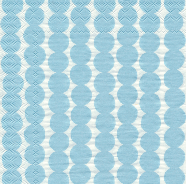 Marimekko lautasliina 25cm 20kpl Räsymatto vaaleansininen