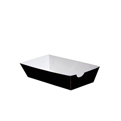 Deli kartonkinen grillirasia musta 100x40mm 100kpl