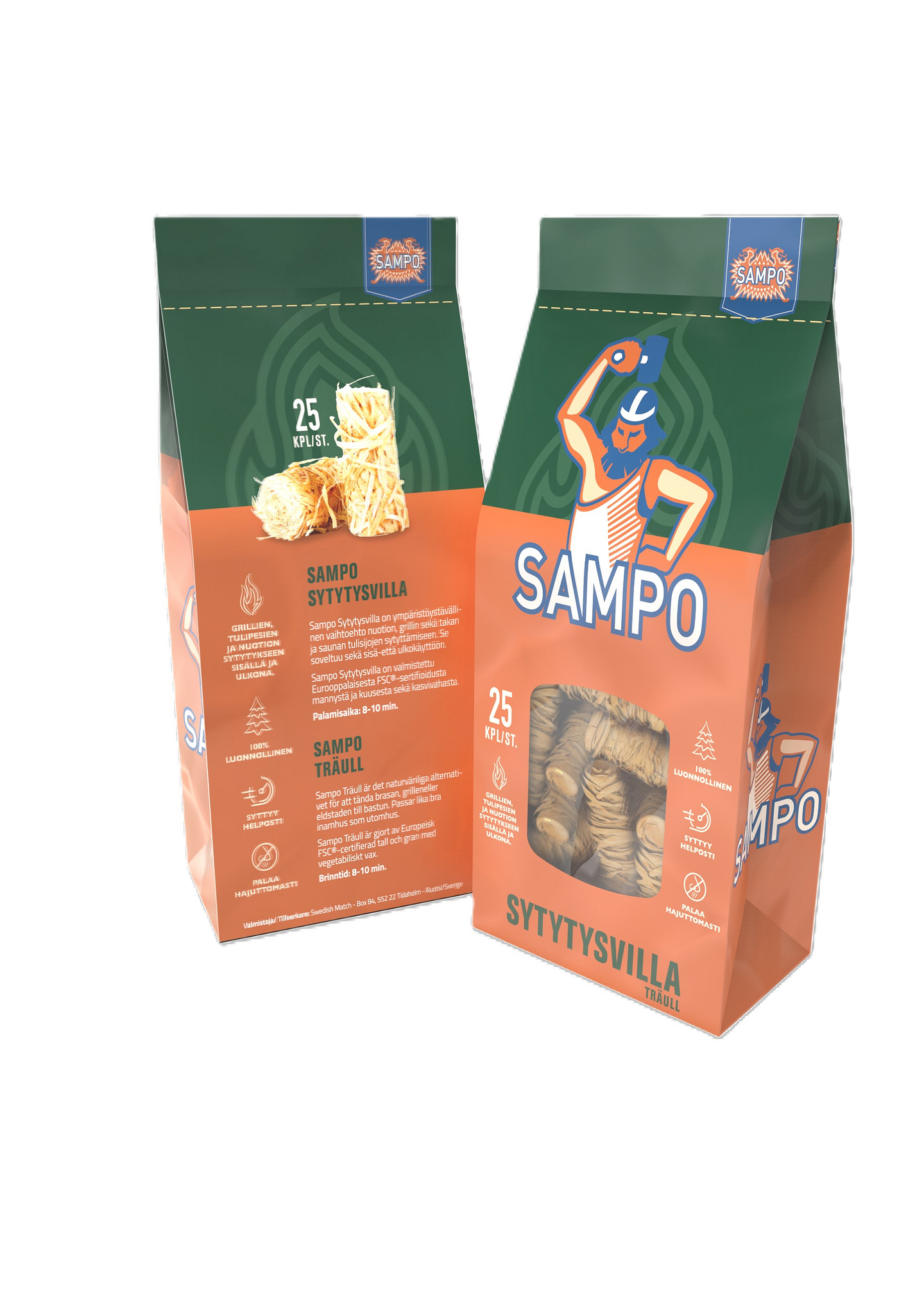 Sampo sytytysvilla 25 kpl