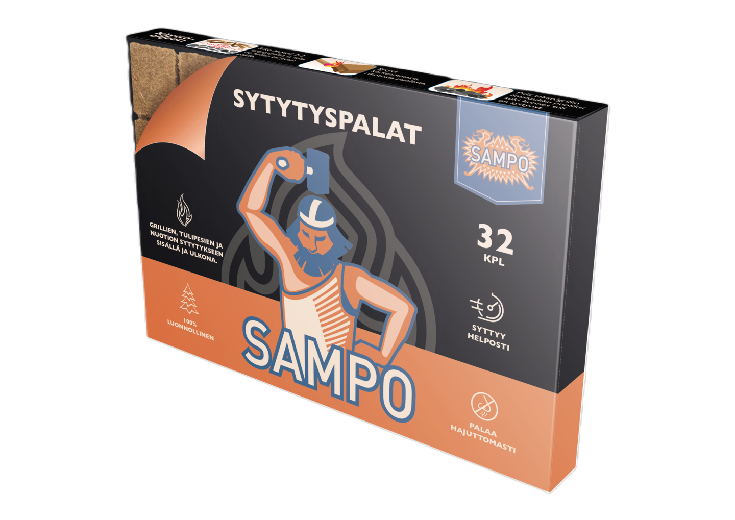 Sampo sytytyspalat 32 kpl