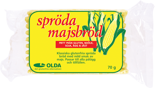 Oldana rapea maissileipä 70g gluteeniton