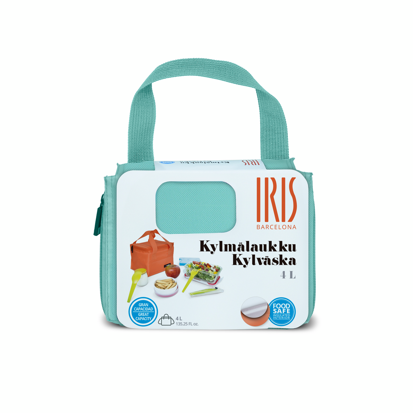 Iris kylmälaukku 4 l turkoosi