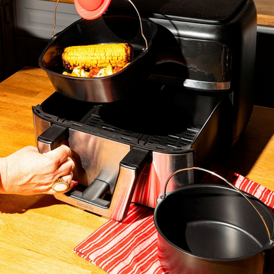 Pyrex Air fryer pyöreä  vuoka kahvalla 20x19cm/1,6L