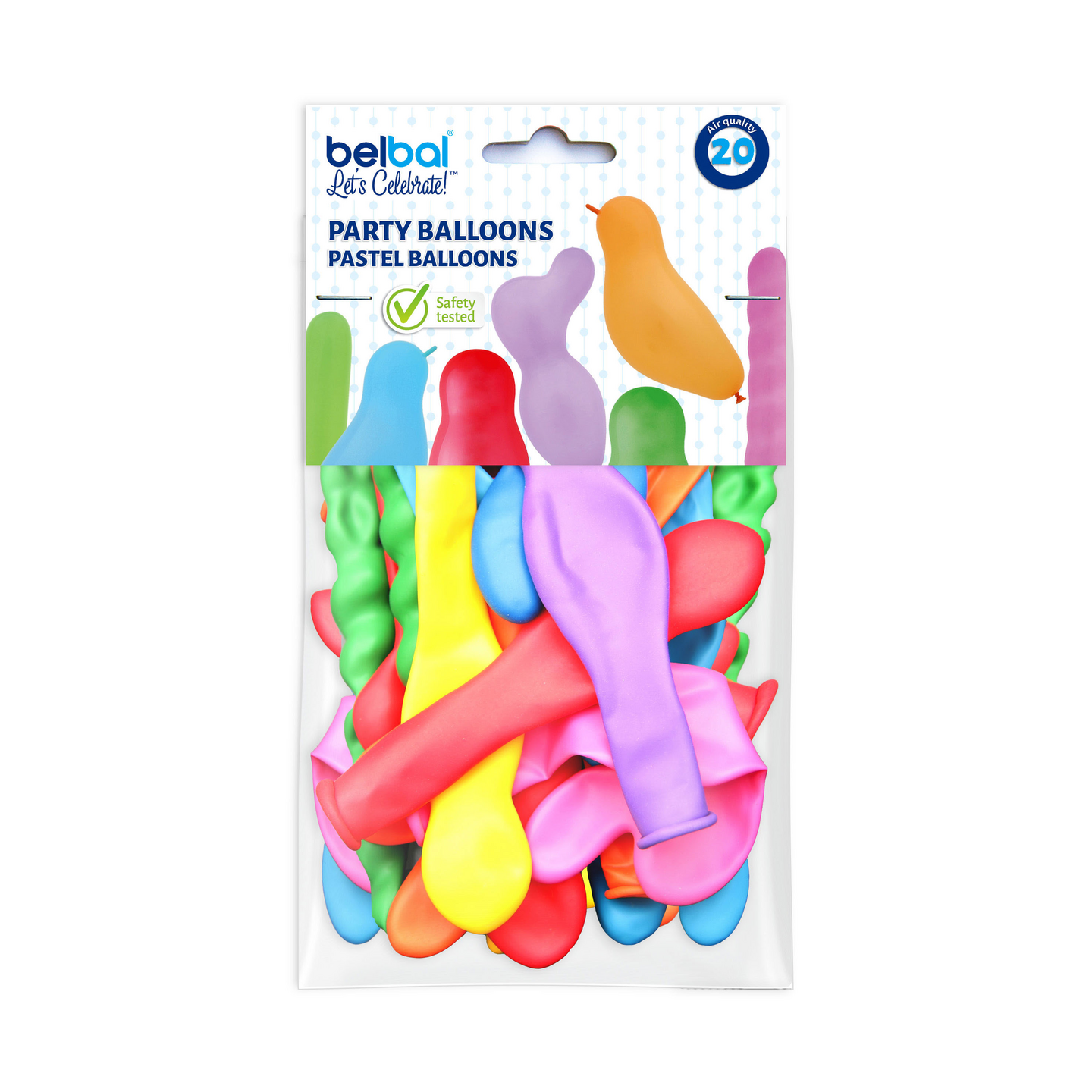 Jättihupilasit 25 cm värilajitelma