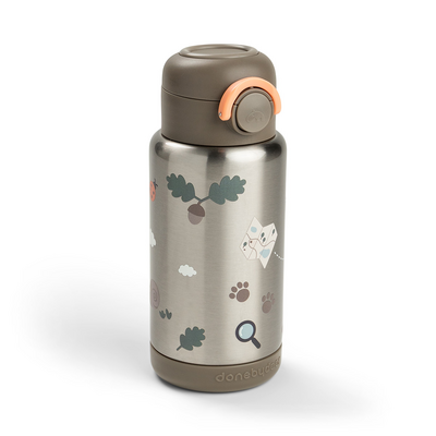 Done by Deer Termosjuomapullo pillillä Tiny Trails 340ml Beige