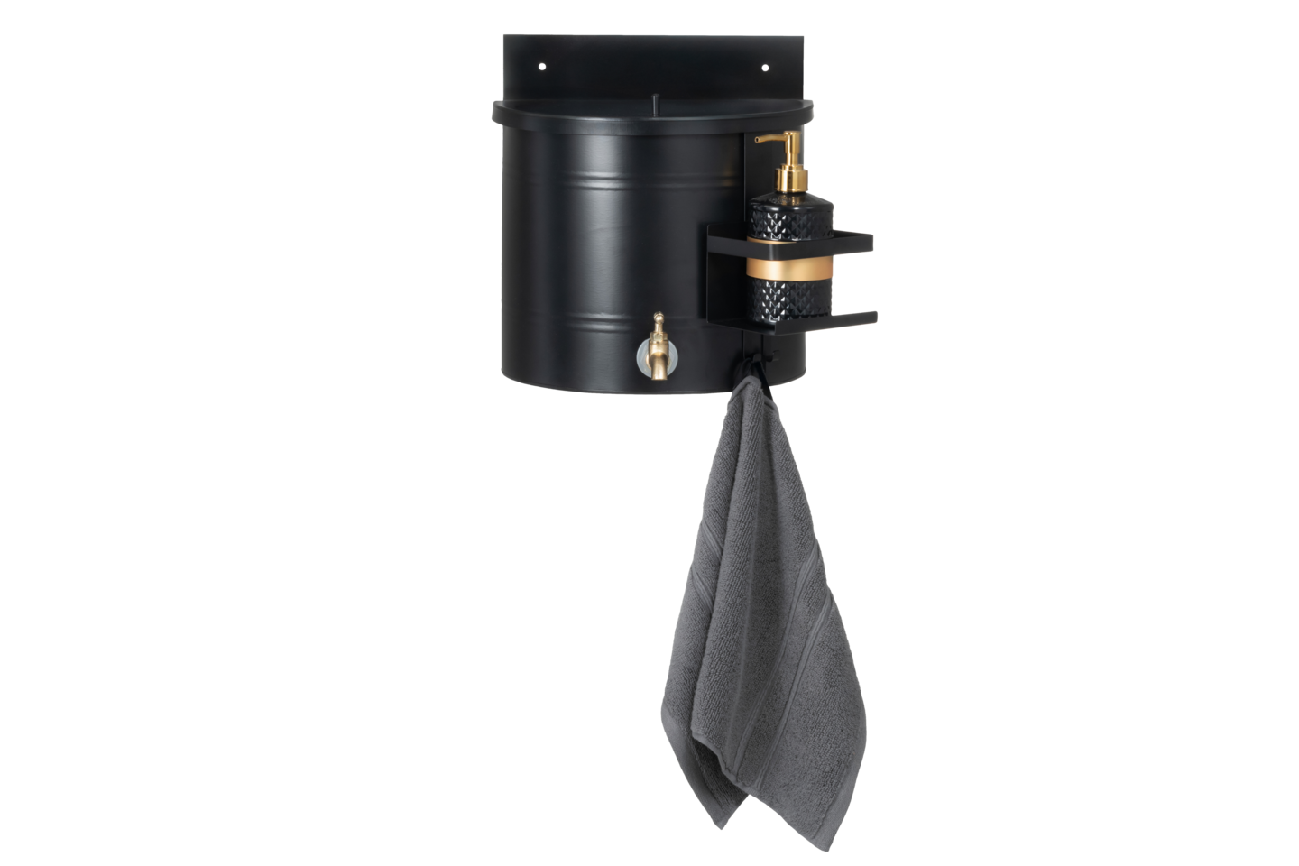 4Living Pesusäiliö 10 l musta