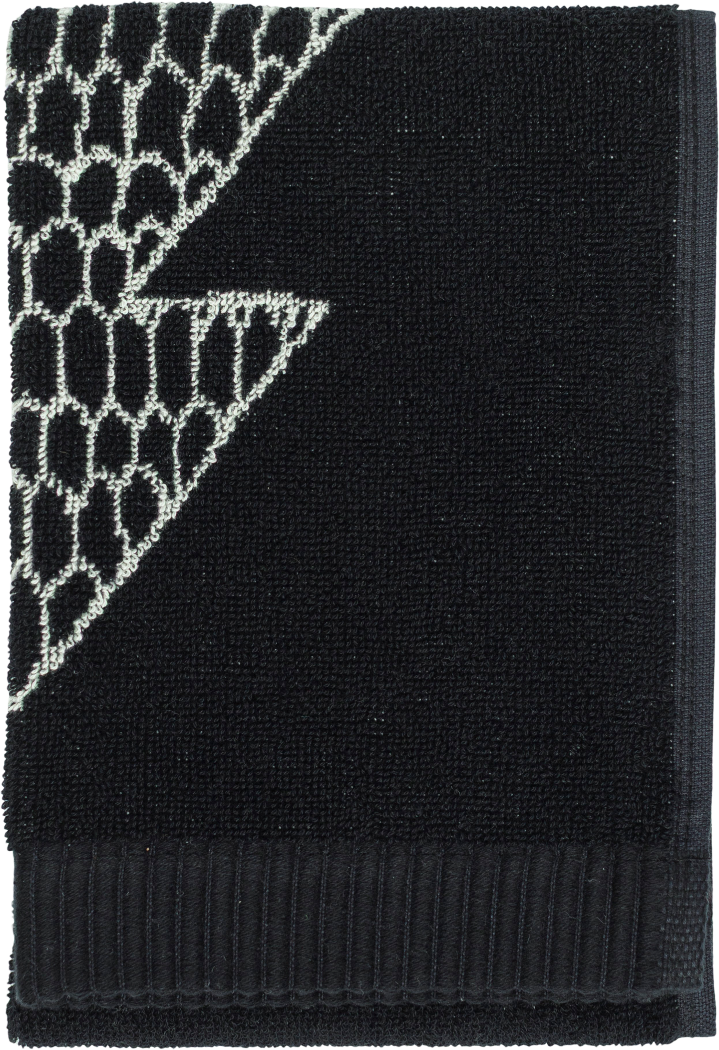 Marimekko Kuusikossa vieraspyyhe 30x50 cm musta-valkoinen