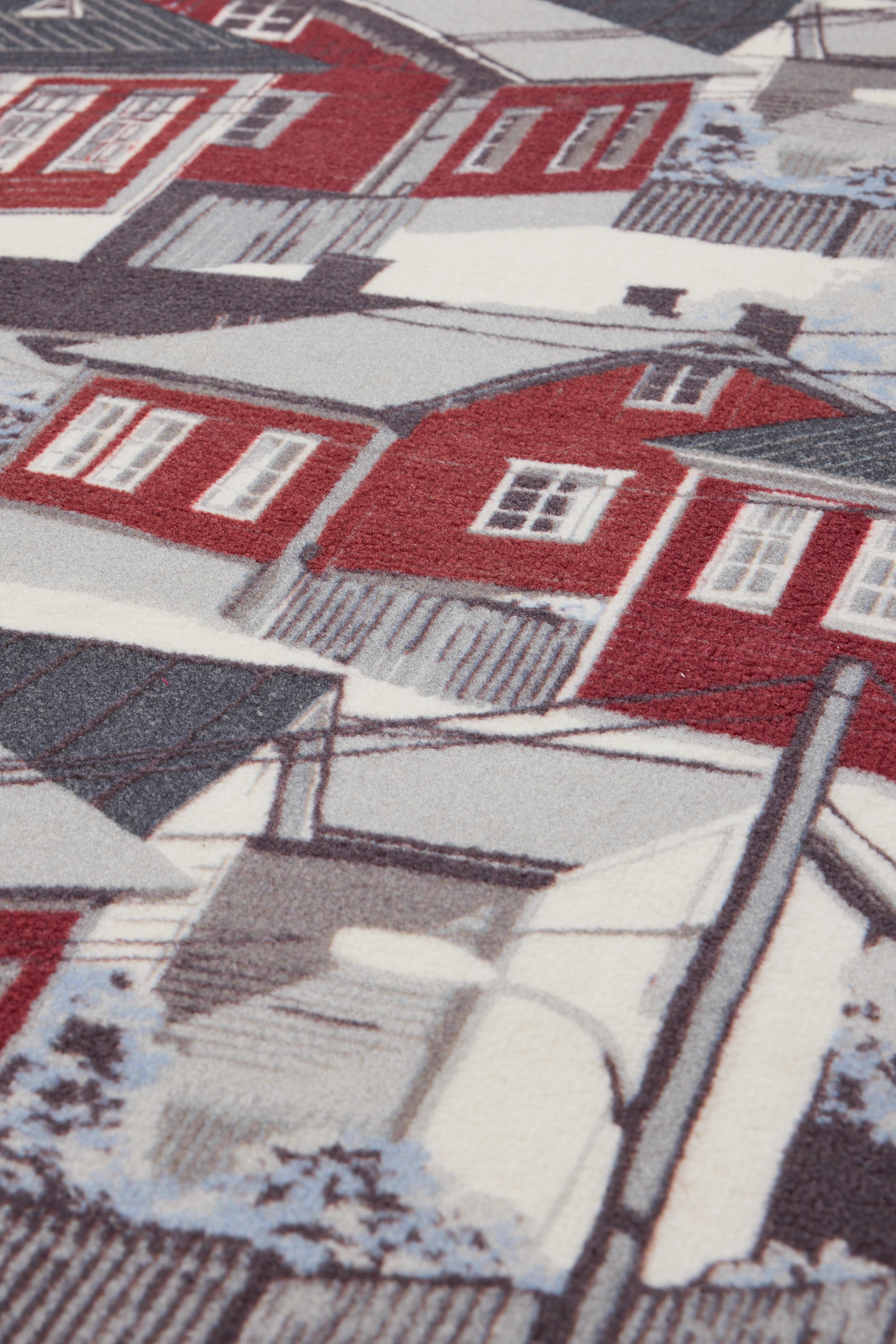 Vallila Naapurusto matto 50 x 80 cm punainen