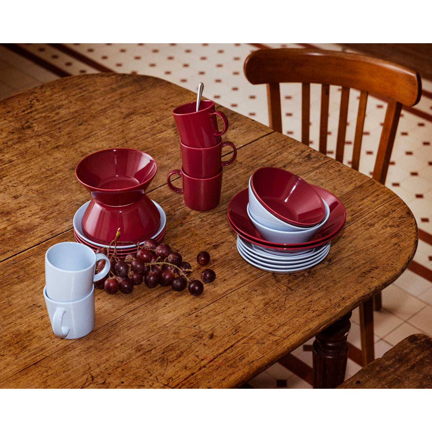 Iittala Teema syvä lautanen 21 cm kirsikka