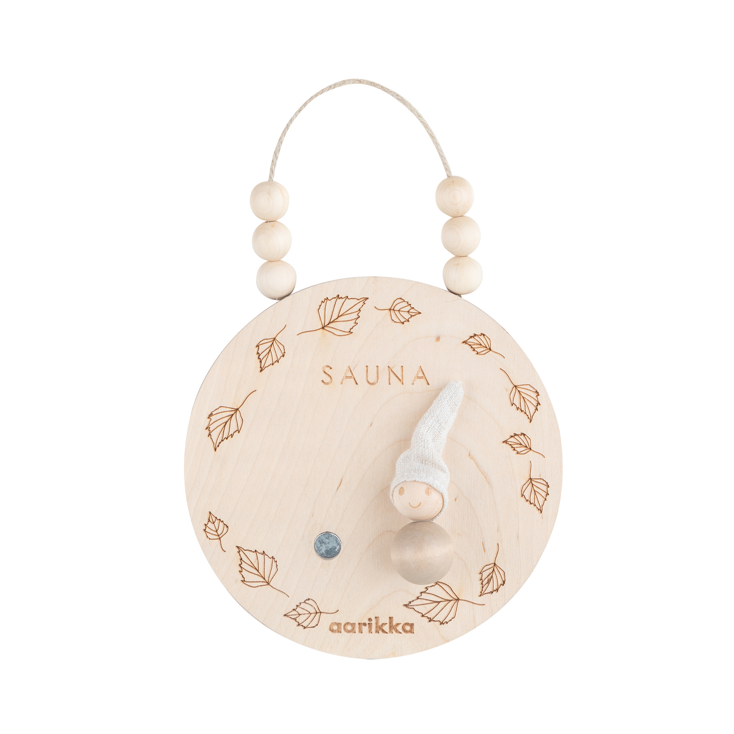 Aarikka Tonttu saunavuoro -kyltti