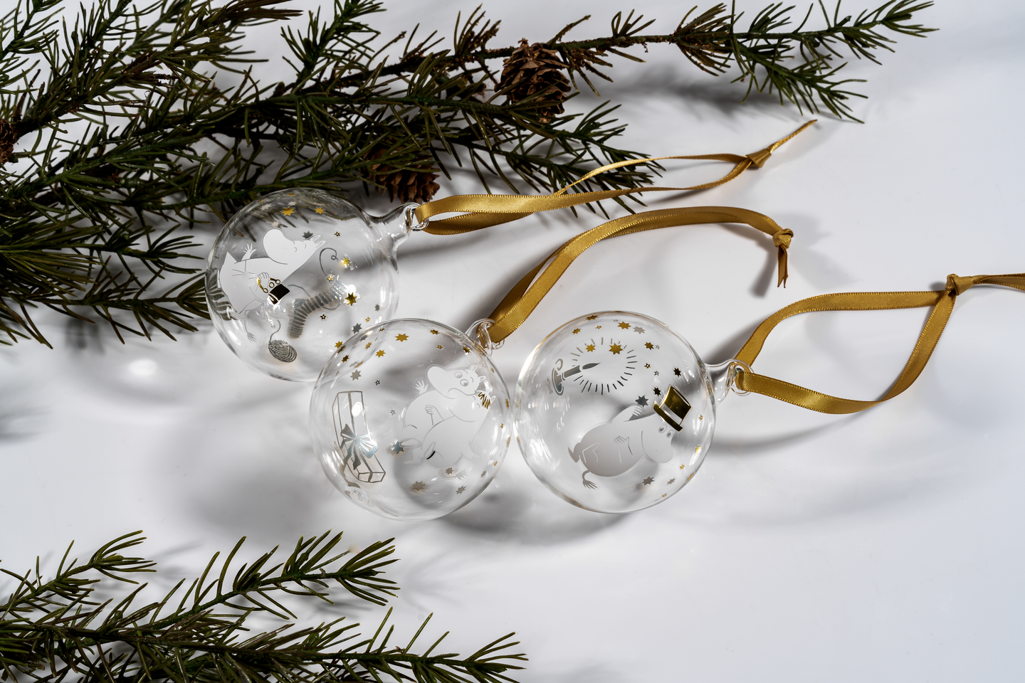 Muumi koristepallo Tähtihetki 3kpl/pkt