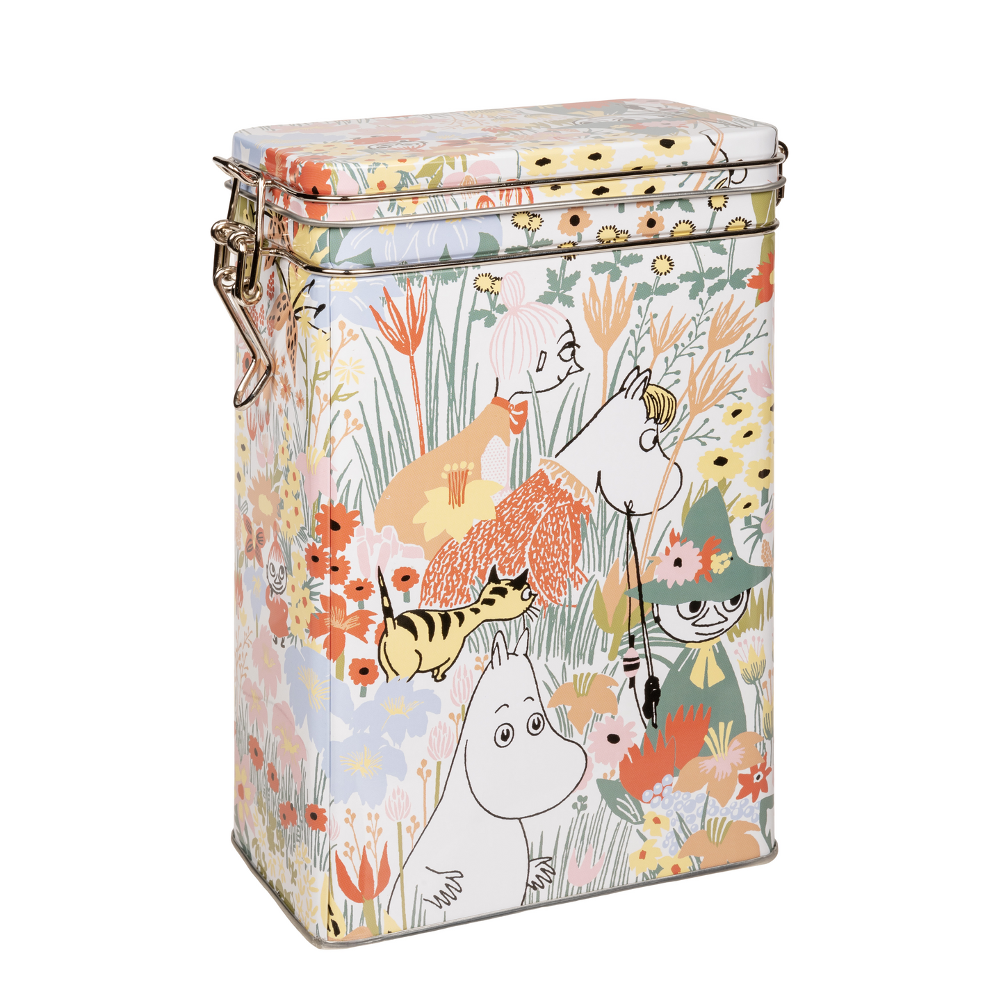 Martinex Muumi kahvipurkki valkoinen Leinikki