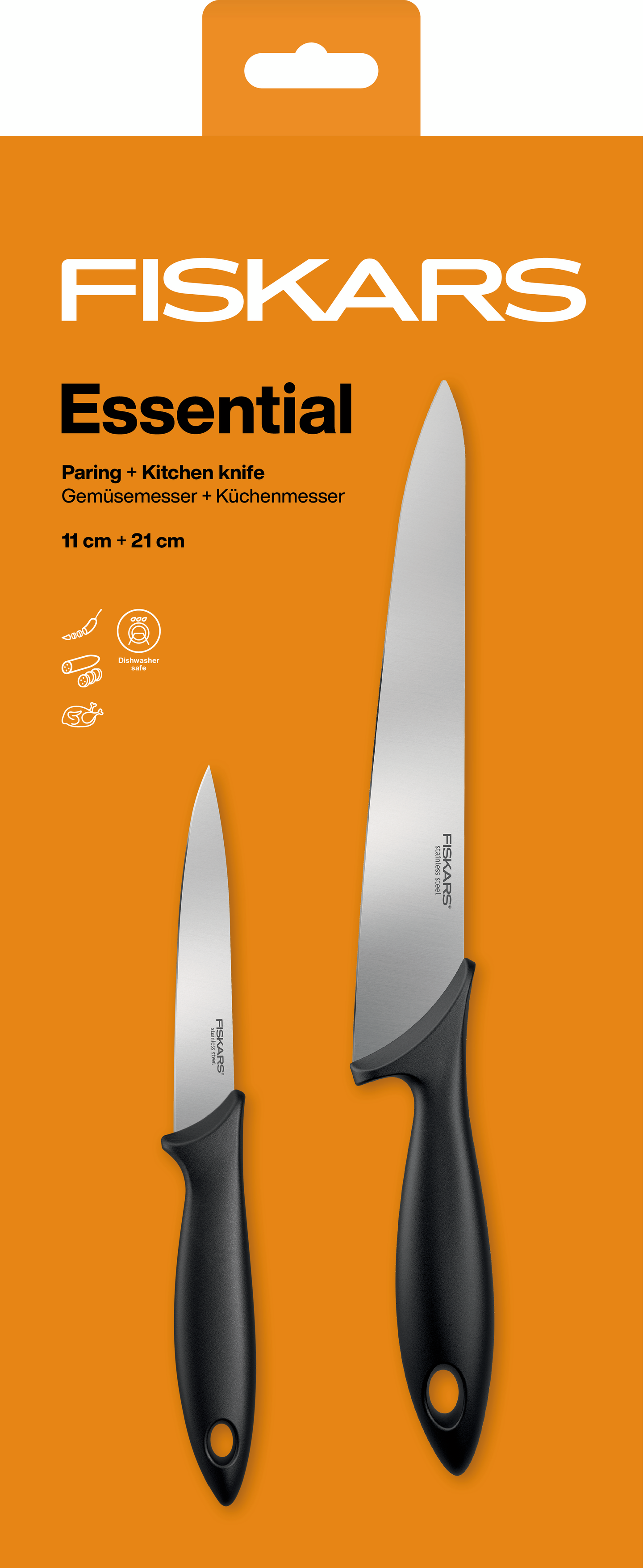 Fiskars Essential kotikokin veitsisetti