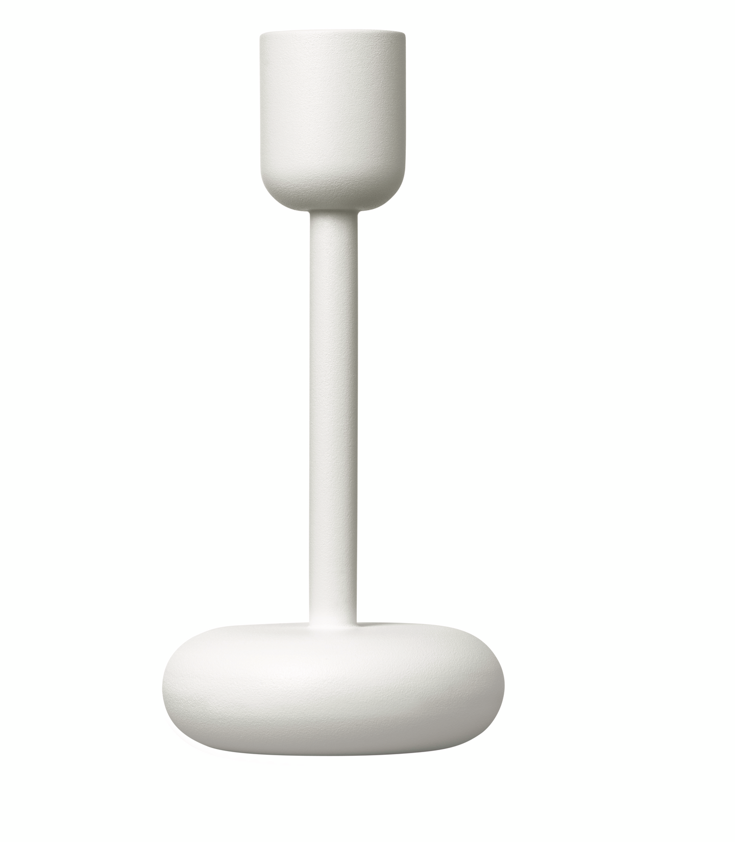 Iittala Nappula kynttilänjalka 107+183 mm 2-pack valkoinen