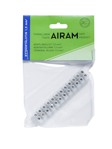 Airam kytkinrima 1,5mm², 12 palaa