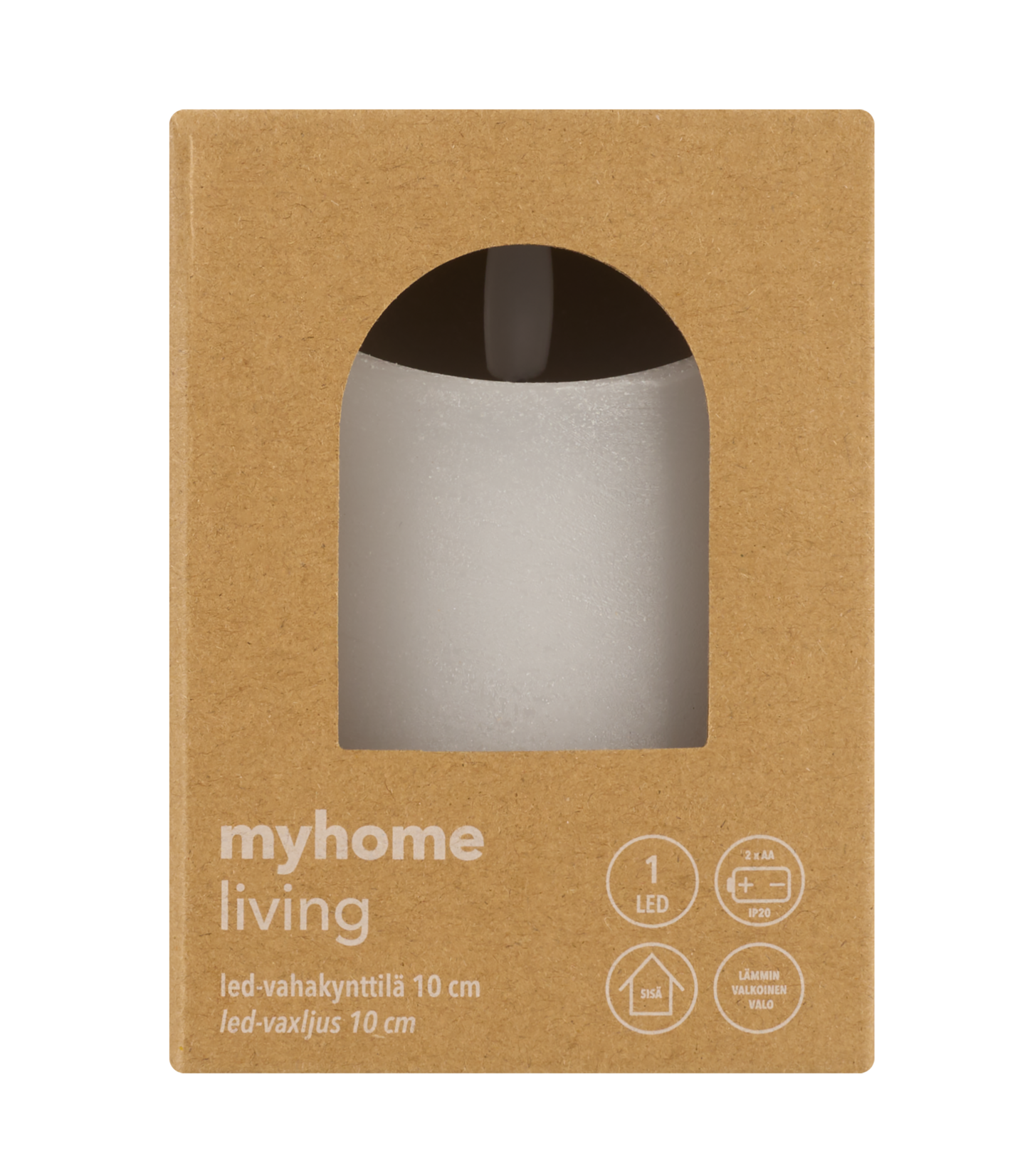 myhome LED-vahakynttilä 10cm elävä liekki