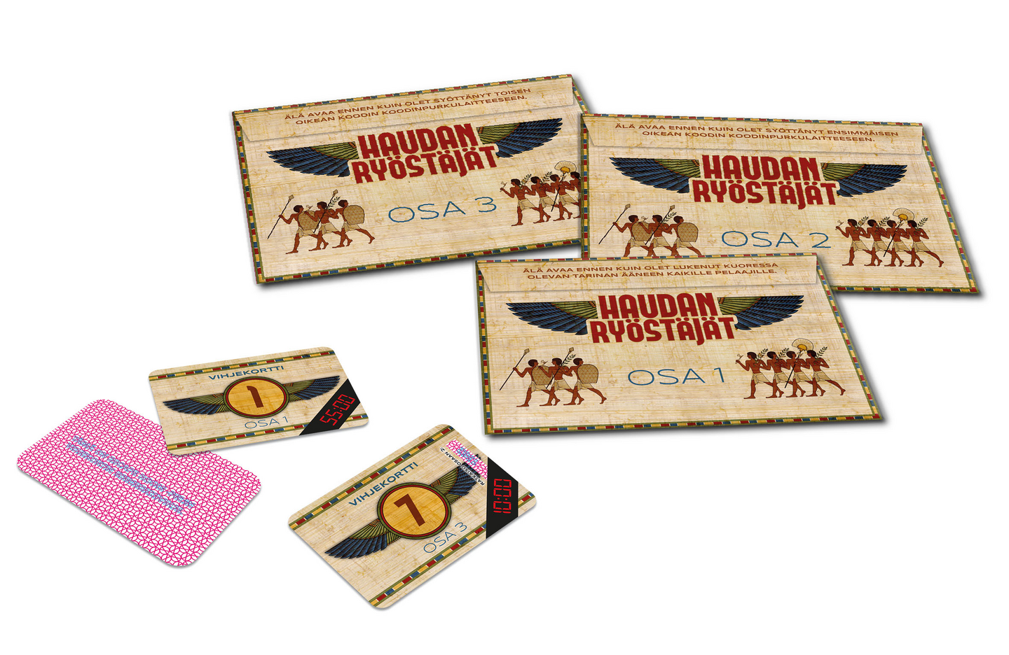 Escape Room -pakohuonepelin lisäosalajitelma