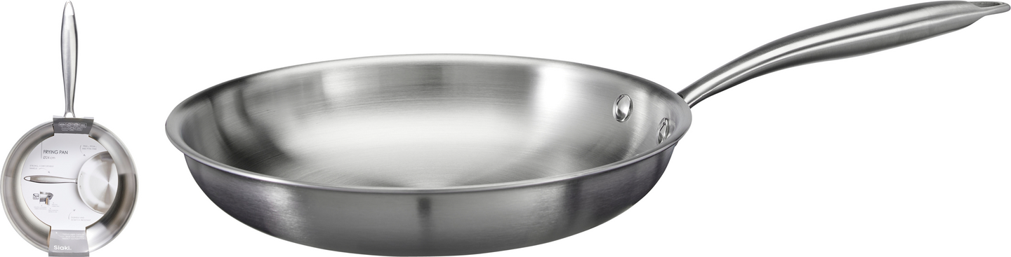Siaki Paistinpannu 24cm teräs