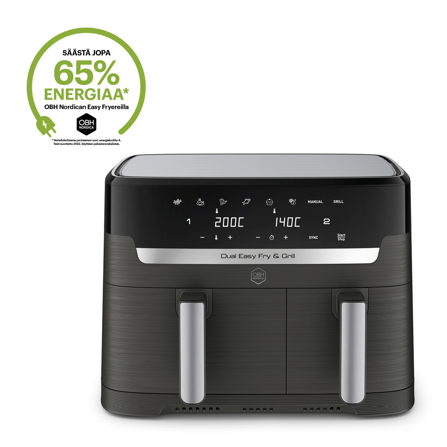 OBH Nordica Dual Easy Fry & Grill AG905BS0 -airfryer