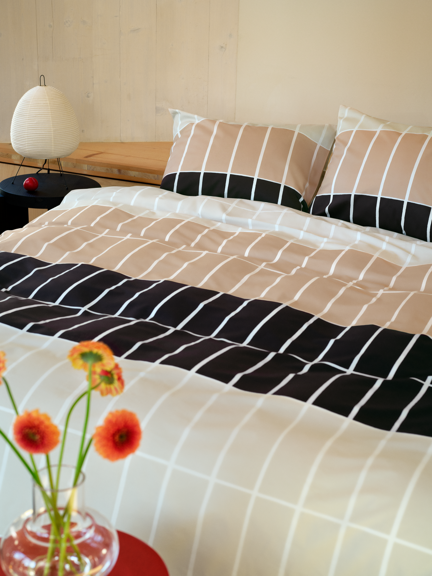 Marimekko Tiiliskivi pussilakanasetti 150x210 cm beige