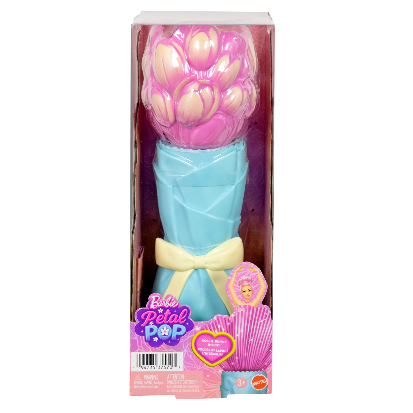 Barbe Flower Surprise -nukke pinkki