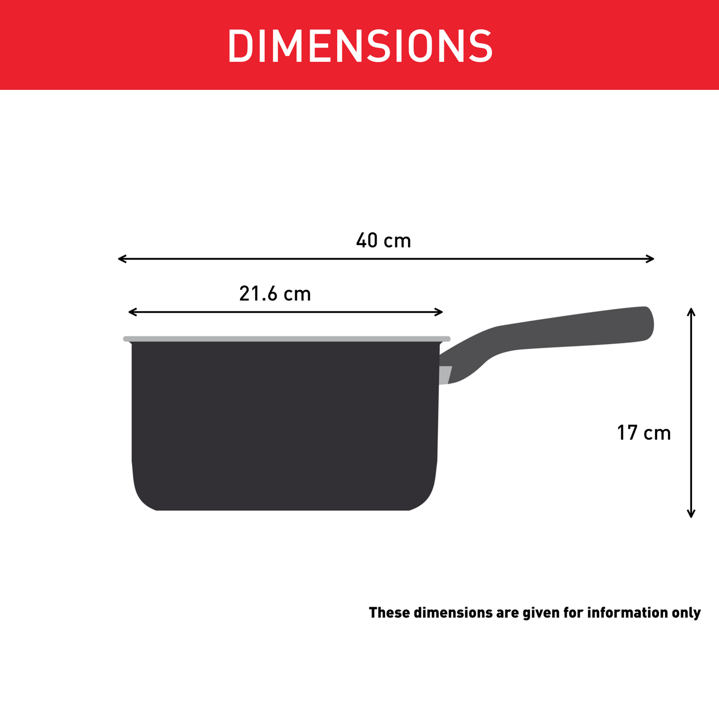 Tefal Titanium Max keittokasari 18 cm/2,2 l