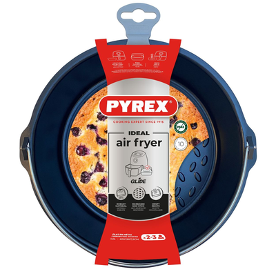 Pyrex Air fryer pyöreä  vuoka kahvalla 20x19cm/1,6L
